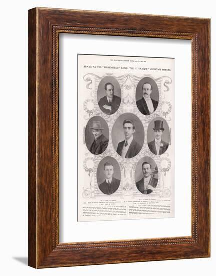 The Musicians on the Titanic-null-Framed Photographic Print