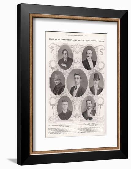 The Musicians on the Titanic-null-Framed Photographic Print