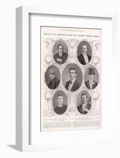 The Musicians on the Titanic-null-Framed Photographic Print