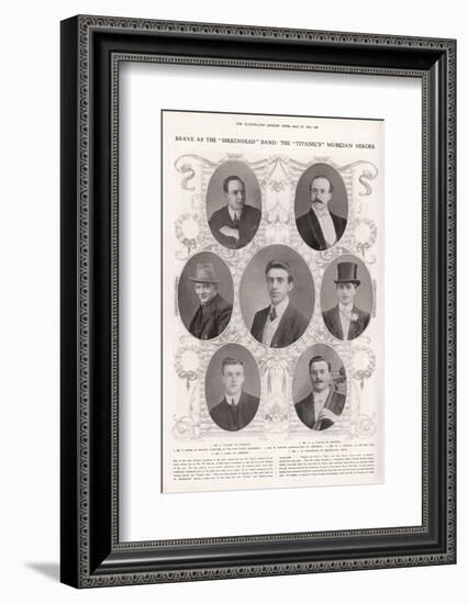 The Musicians on the Titanic-null-Framed Photographic Print