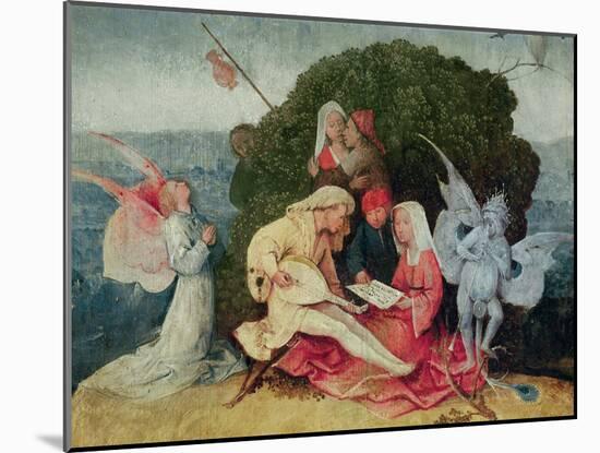 The Musicians on Top of the Wagon, Detail of the Central Panel of the Haywain Triptych, C.1515 (Oil-Hieronymus Bosch-Mounted Giclee Print