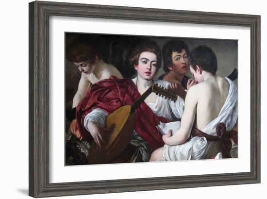 The Musicians-Caravaggio-Framed Art Print