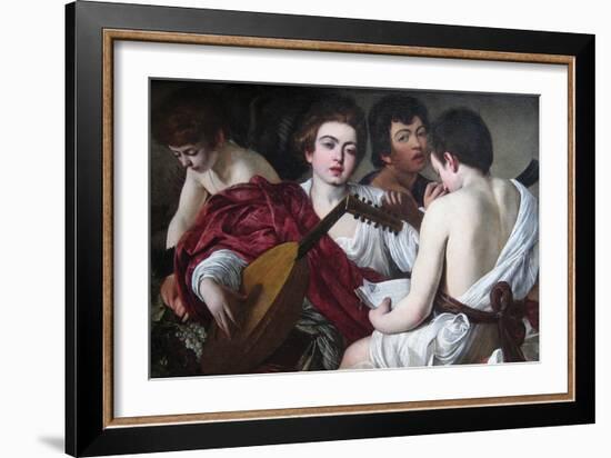 The Musicians-Caravaggio-Framed Art Print