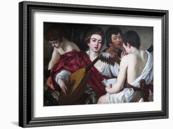 The Musicians-Caravaggio-Framed Art Print