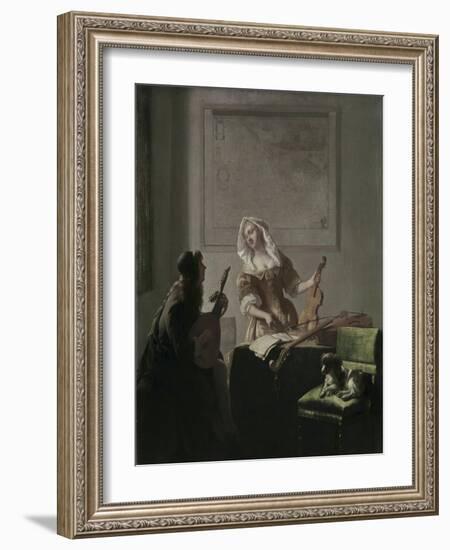 The Musicians-Jacob Ochtervelt-Framed Giclee Print