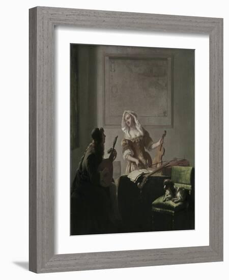 The Musicians-Jacob Ochtervelt-Framed Giclee Print