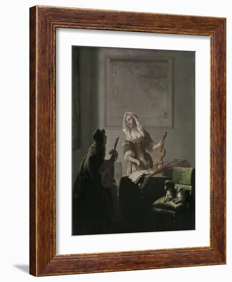 The Musicians-Jacob Ochtervelt-Framed Giclee Print