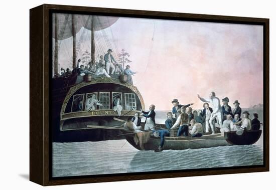 The Mutineers Turning Lieut Bligh...And Crew Adrift from His Majesty's Ship the Bounty, 1790-Robert Dodd-Framed Premier Image Canvas
