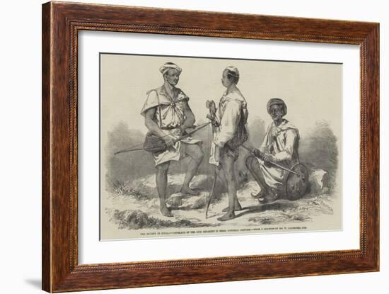 The Mutiny in India, Goorkahs of the 66th Regiment in their National Costume-William Carpenter-Framed Giclee Print