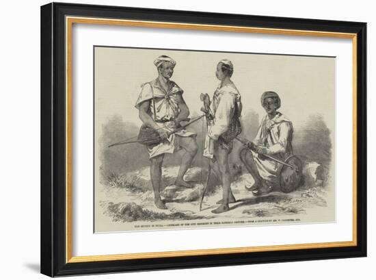 The Mutiny in India, Goorkahs of the 66th Regiment in their National Costume-William Carpenter-Framed Giclee Print