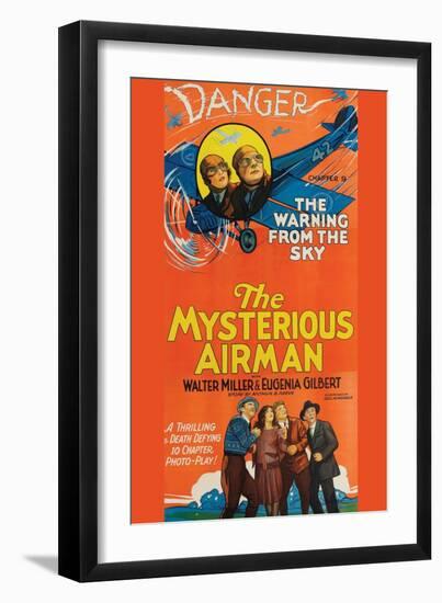 The Mysterious Airmen - Warning from the Sky-null-Framed Art Print