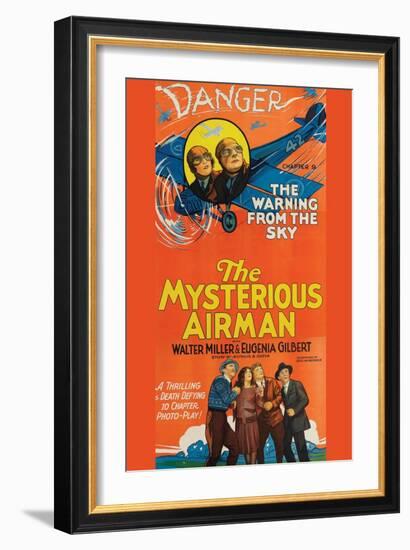 The Mysterious Airmen - Warning from the Sky-null-Framed Art Print