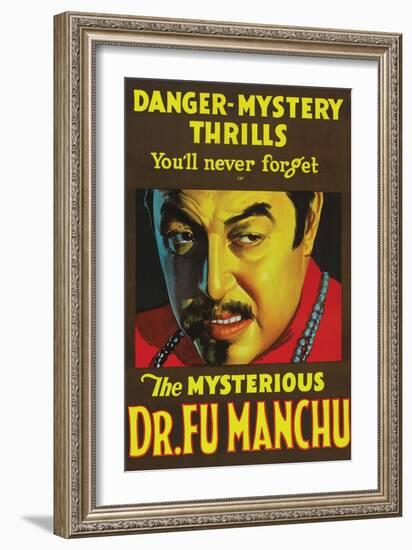 The Mysterious Dr. Fu Manchu-null-Framed Art Print