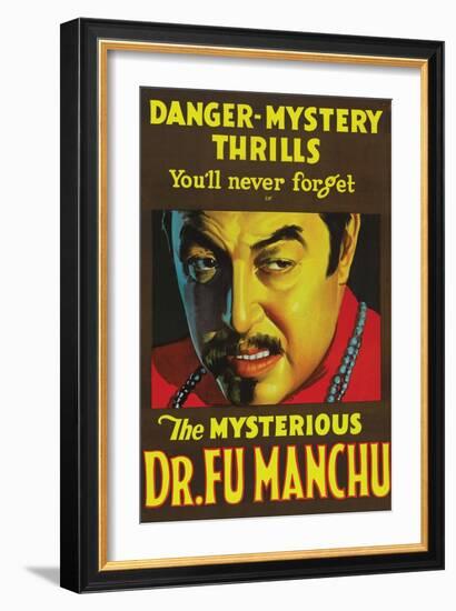 The Mysterious Dr. Fu Manchu-null-Framed Art Print