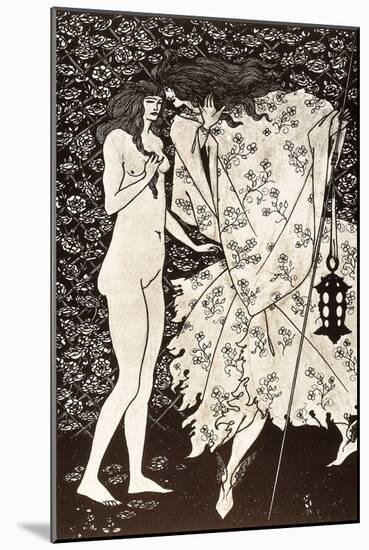 The Mysterious Rose Garden, 1895 (Lithograph)-Aubrey Beardsley-Mounted Giclee Print