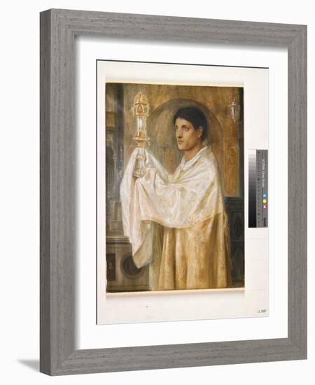 The Mystery of Faith, 1870-Simeon Solomon-Framed Giclee Print