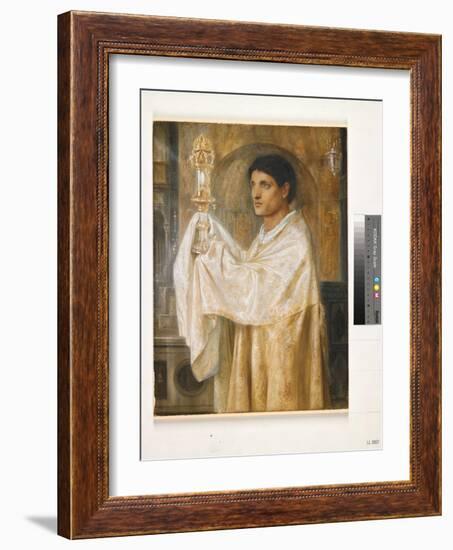 The Mystery of Faith, 1870-Simeon Solomon-Framed Giclee Print