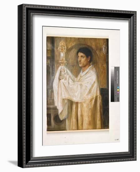 The Mystery of Faith, 1870-Simeon Solomon-Framed Giclee Print