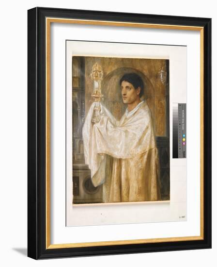 The Mystery of Faith, 1870-Simeon Solomon-Framed Giclee Print