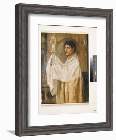 The Mystery of Faith, 1870-Simeon Solomon-Framed Giclee Print