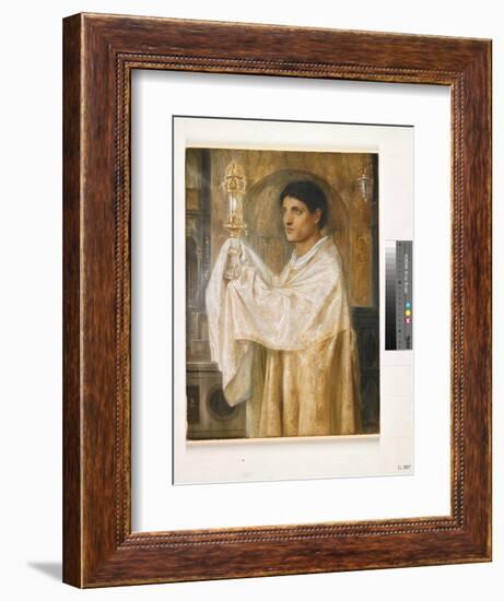 The Mystery of Faith, 1870-Simeon Solomon-Framed Giclee Print