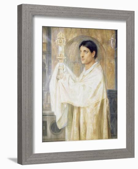 The Mystery of Faith, 1870-Simeon Solomon-Framed Giclee Print