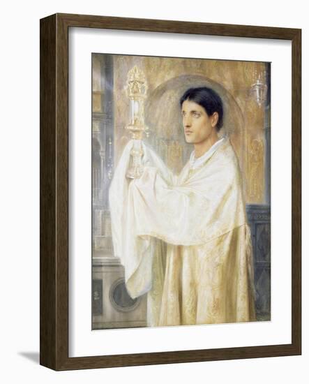 The Mystery of Faith, 1870-Simeon Solomon-Framed Giclee Print