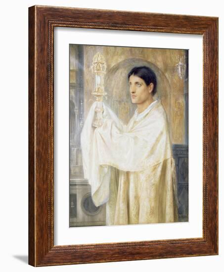 The Mystery of Faith, 1870-Simeon Solomon-Framed Giclee Print