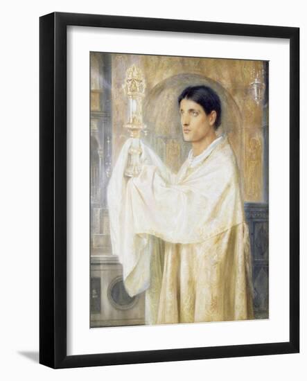 The Mystery of Faith, 1870-Simeon Solomon-Framed Giclee Print