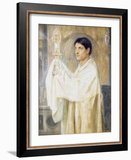 The Mystery of Faith, 1870-Simeon Solomon-Framed Giclee Print