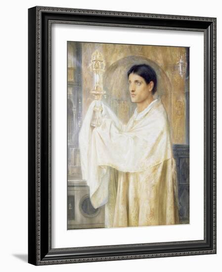 The Mystery of Faith, 1870-Simeon Solomon-Framed Giclee Print