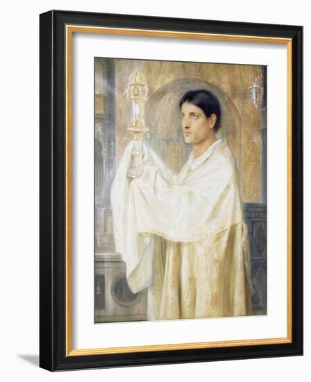 The Mystery of Faith, 1870-Simeon Solomon-Framed Giclee Print