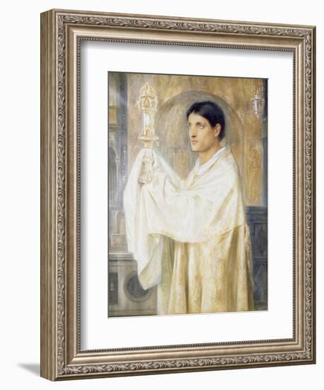 The Mystery of Faith, 1870-Simeon Solomon-Framed Giclee Print