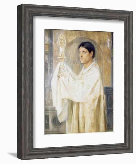 The Mystery of Faith, 1870-Simeon Solomon-Framed Giclee Print