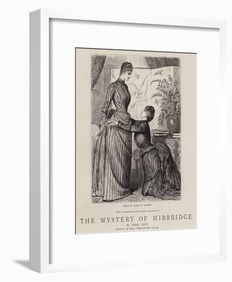 The Mystery of Mirbridge-George Du Maurier-Framed Giclee Print