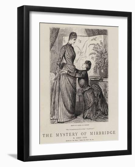 The Mystery of Mirbridge-George Du Maurier-Framed Giclee Print