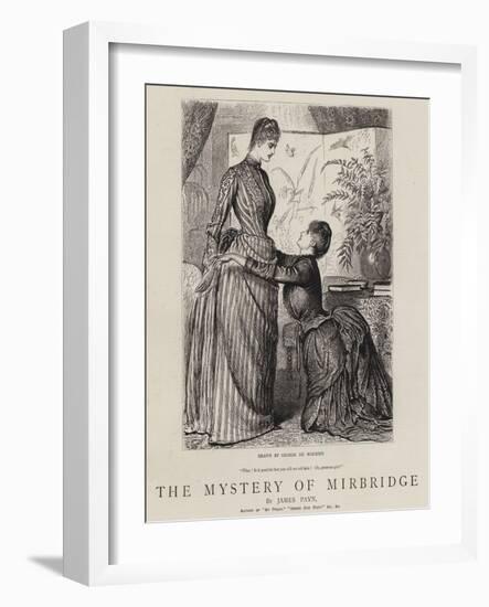 The Mystery of Mirbridge-George Du Maurier-Framed Giclee Print