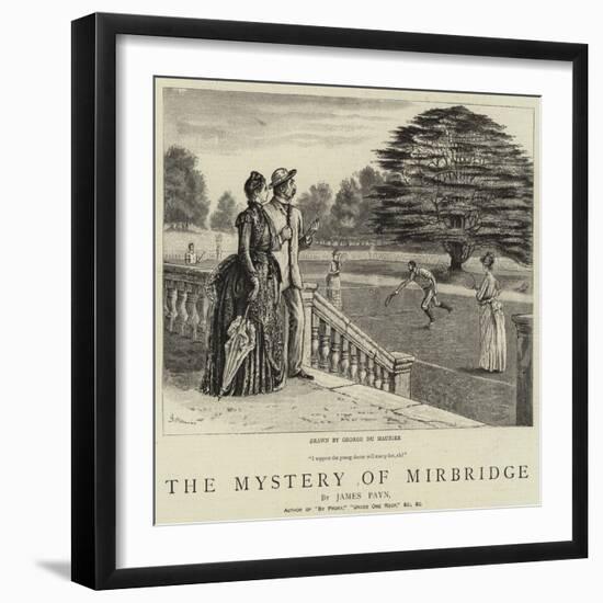 The Mystery of Mirbridge-George Du Maurier-Framed Giclee Print