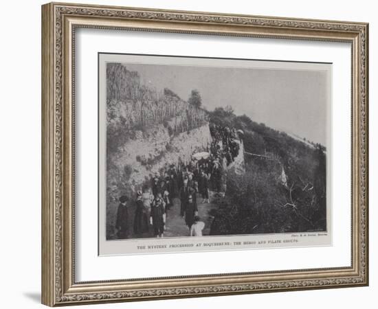 The Mystery Procession at Roquebrune, the Herod and Pilate Groups-null-Framed Giclee Print