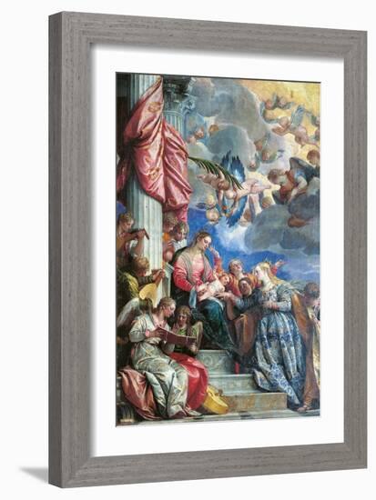 The Mystic Marriage of St Catherine-Veronese-Framed Giclee Print