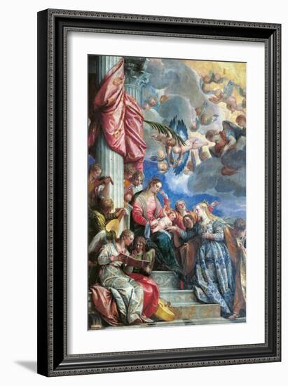 The Mystic Marriage of St Catherine-Veronese-Framed Giclee Print
