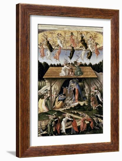 The Mystic Nativity-Sandro Botticelli-Framed Giclee Print