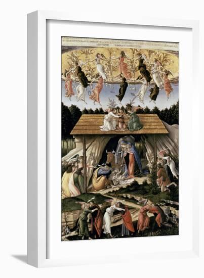 The Mystic Nativity-Sandro Botticelli-Framed Giclee Print