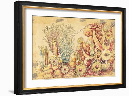 The Mystic Shrine 1910 New Orleans Float Designs-Jennie Wilde-Framed Premium Giclee Print