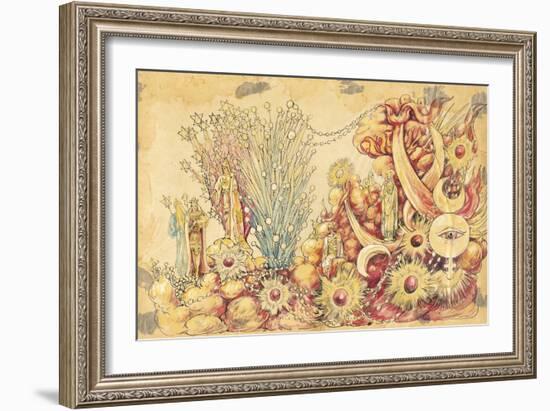 The Mystic Shrine 1910 New Orleans Float Designs-Jennie Wilde-Framed Giclee Print