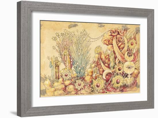 The Mystic Shrine 1910 New Orleans Float Designs-Jennie Wilde-Framed Giclee Print