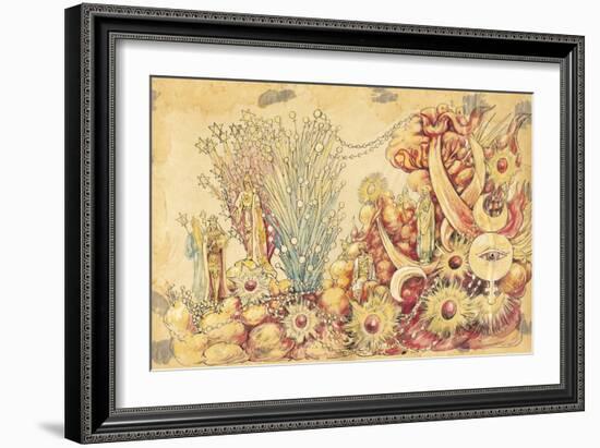 The Mystic Shrine 1910 New Orleans Float Designs-Jennie Wilde-Framed Giclee Print