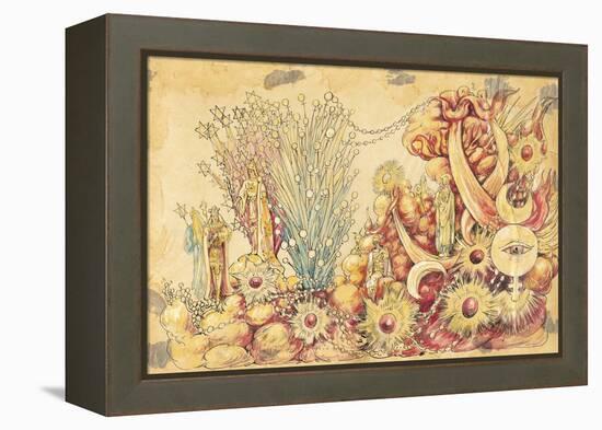 The Mystic Shrine 1910 New Orleans Float Designs-Jennie Wilde-Framed Premier Image Canvas