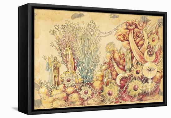 The Mystic Shrine 1910 New Orleans Float Designs-Jennie Wilde-Framed Premier Image Canvas