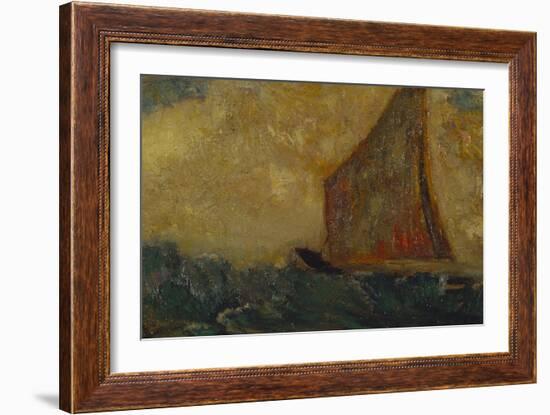 The Mystical Boat; La Barque Mystique-Odilon Redon-Framed Giclee Print